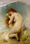 Leon Bazille Perrault A Water Nymph oil painting
